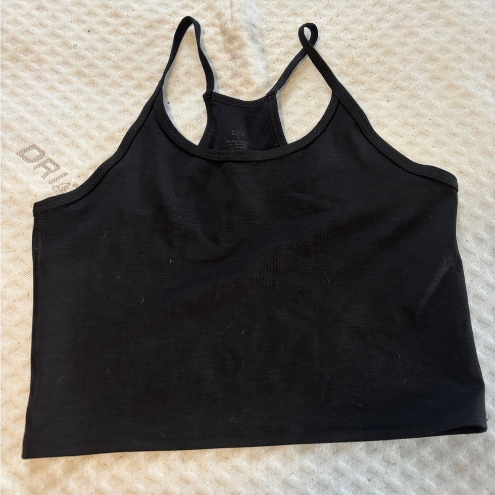 Fleo Black Crop Top